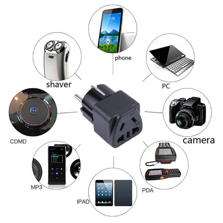 Portable Universal Five-hole WK to EU Plug Socket Power Adapter - Plug Adaptor by buy2fix | Online Shopping UK | buy2fix