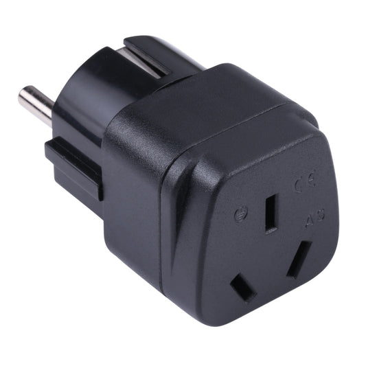 Portable Three-hole AU to EU Plug Socket Power Adapter - Plug Adaptor by buy2fix | Online Shopping UK | buy2fix