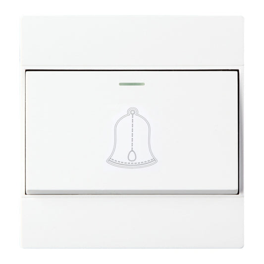 86 Type PC Wall Doorbell Single Control Switch, EU Plug - Switch by buy2fix | Online Shopping UK | buy2fix