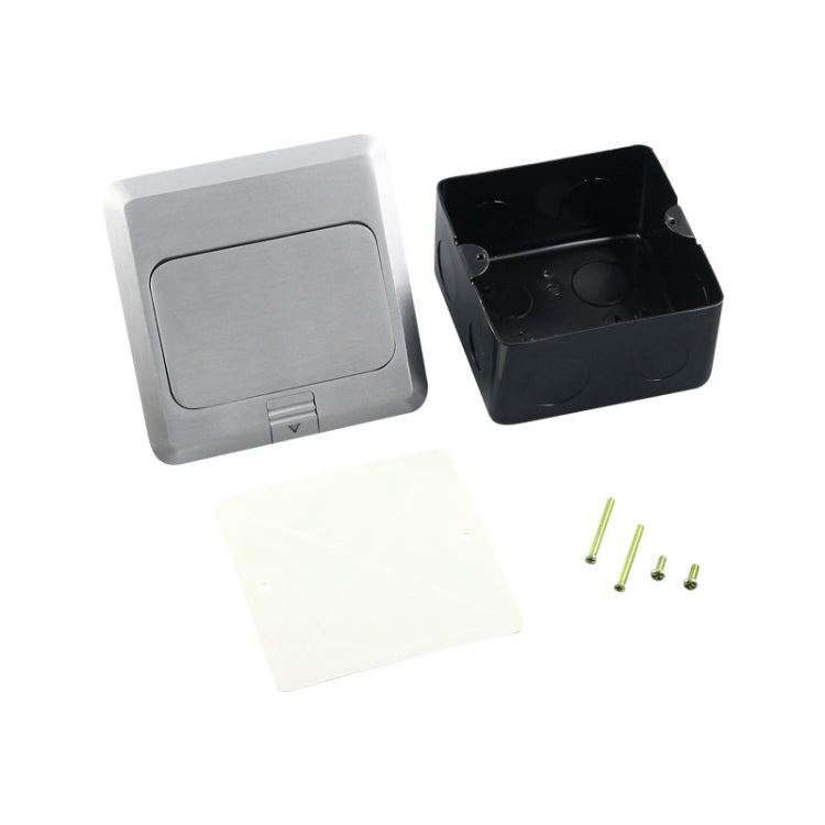 Hidden Pop-up Aluminum Alloy Computer Floor Socket with Cover Bottom Box, EU Plug -  by buy2fix | Online Shopping UK | buy2fix