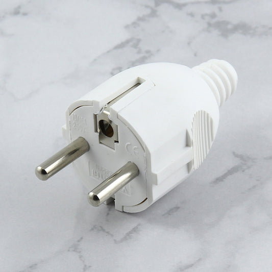 Side Wiring Tripolar Power Plug, EU Plug - Plug Adaptor by buy2fix | Online Shopping UK | buy2fix