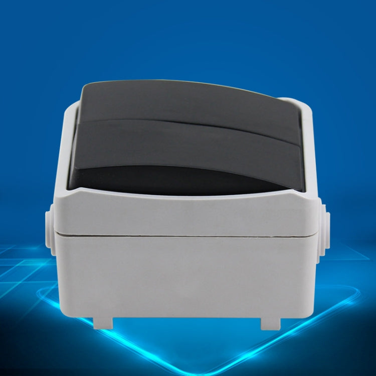 IP44 Waterproof Kitchen Bathroom Double-connection Single Control Switch, EU Plug -  by buy2fix | Online Shopping UK | buy2fix