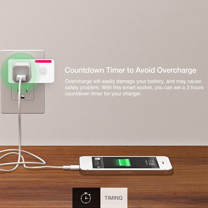 SA-004 10A EWeLink APP Remote Timing WiFi Smart Socket Works with Alexa and Google Home, US Plug - Smart Socket by buy2fix | Online Shopping UK | buy2fix