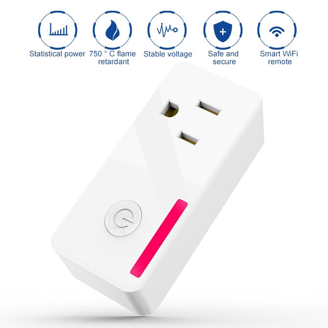 SA-004 10A EWeLink APP Remote Timing WiFi Smart Socket Works with Alexa and Google Home, US Plug - Smart Socket by buy2fix | Online Shopping UK | buy2fix