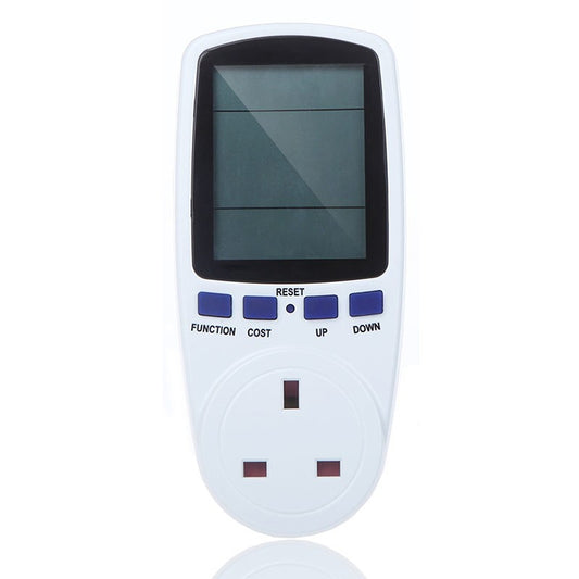 AC 230-250V 50Hz Max 13A LCD Display Energy Meter Watt Volt Voltage Power Analyzer Automatic Electricity Monitor Analyzer Power, UK Plug - Current & Voltage Tester by buy2fix | Online Shopping UK | buy2fix