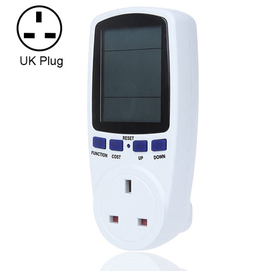 AC 230-250V 50Hz Max 13A LCD Display Energy Meter Watt Volt Voltage Power Analyzer Automatic Electricity Monitor Analyzer Power, UK Plug - Current & Voltage Tester by buy2fix | Online Shopping UK | buy2fix