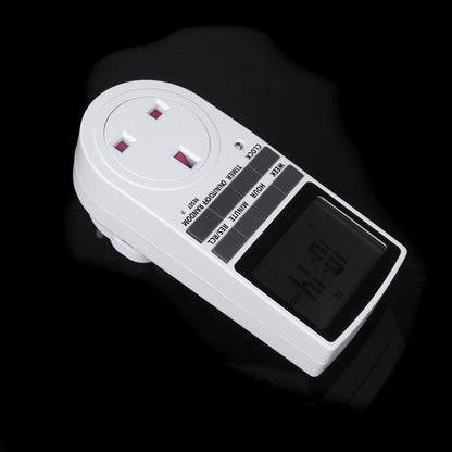 AC 230V Smart Home Plug-in LCD Display Clock Summer Time Function 12/24 Hours Changeable Timer Switch Socket, UK Plug - Energy Saving Timer Socket by buy2fix | Online Shopping UK | buy2fix