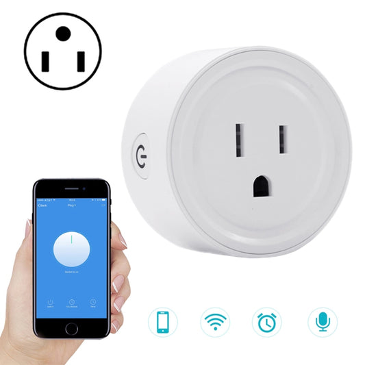 SA-003 10A Mini WiFi Plug Timing Smart Socket Works with Alexa & Google Home, AC 100-240V, US Plug - Smart Socket by buy2fix | Online Shopping UK | buy2fix