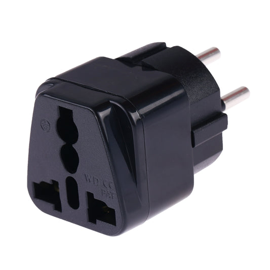 Portable Universal Socket to Israel Plug Power Adapter Travel Charger (Black) - Plug Adaptor by buy2fix | Online Shopping UK | buy2fix