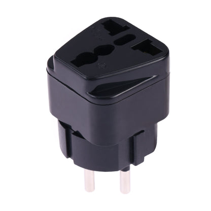 Portable Universal Socket to Israel Plug Power Adapter Travel Charger (Black) - Plug Adaptor by buy2fix | Online Shopping UK | buy2fix