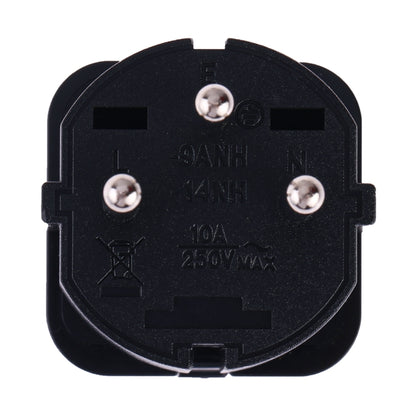 Portable Universal Socket to Israel Plug Power Adapter Travel Charger (Black) - Plug Adaptor by buy2fix | Online Shopping UK | buy2fix