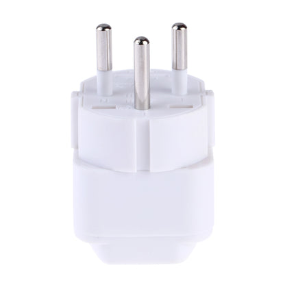 Portable Universal Socket to Israel Plug Power Adapter Travel Charger (White) - Plug Adaptor by buy2fix | Online Shopping UK | buy2fix