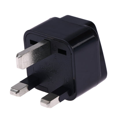 Portable Universal Socket to UK Plug Power Adapter Travel Charger (Black) - Plug Adaptor by buy2fix | Online Shopping UK | buy2fix