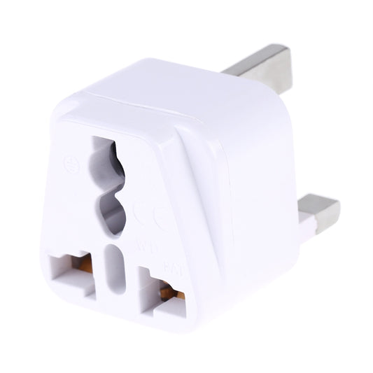 Portable Universal Socket to UK Plug Power Adapter Travel Charger (White) - Plug Adaptor by buy2fix | Online Shopping UK | buy2fix