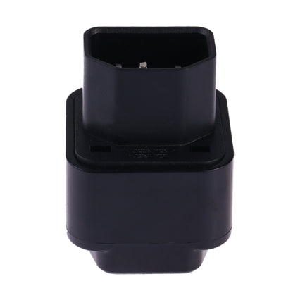 Portable Universal Socket to C14 Male Plug UPS PDU APC Computer Server Power Adapter Travel Charger (Black) - Plug Adaptor by buy2fix | Online Shopping UK | buy2fix