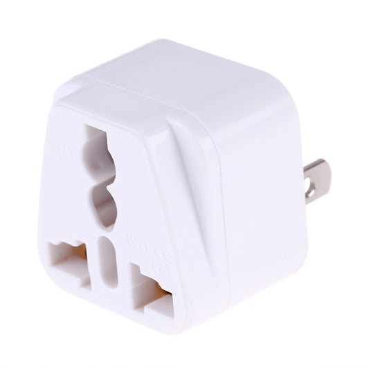 Portable Universal Socket to US Plug Power Adapter Travel Charger (White) - Plug Adaptor by buy2fix | Online Shopping UK | buy2fix