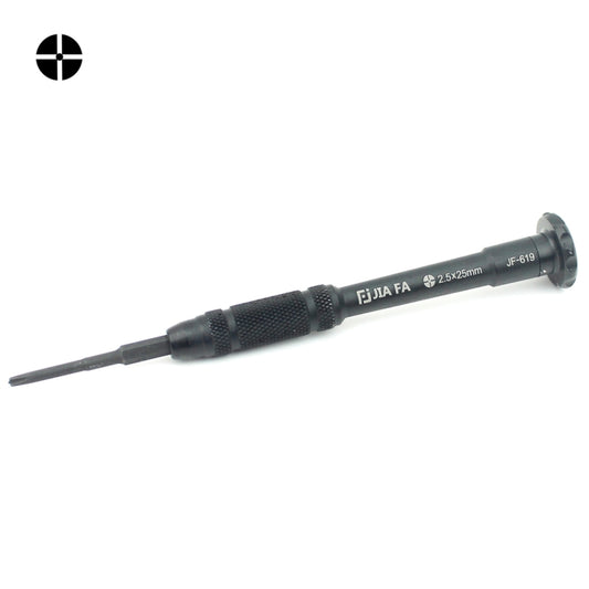 JIAFA JF-619-2.5 Hollow Cross Tip 2.5 x 30mm Repair Middle Bezel Screwdriver for iPhone(Black) - Screwdriver by buy2fix | Online Shopping UK | buy2fix