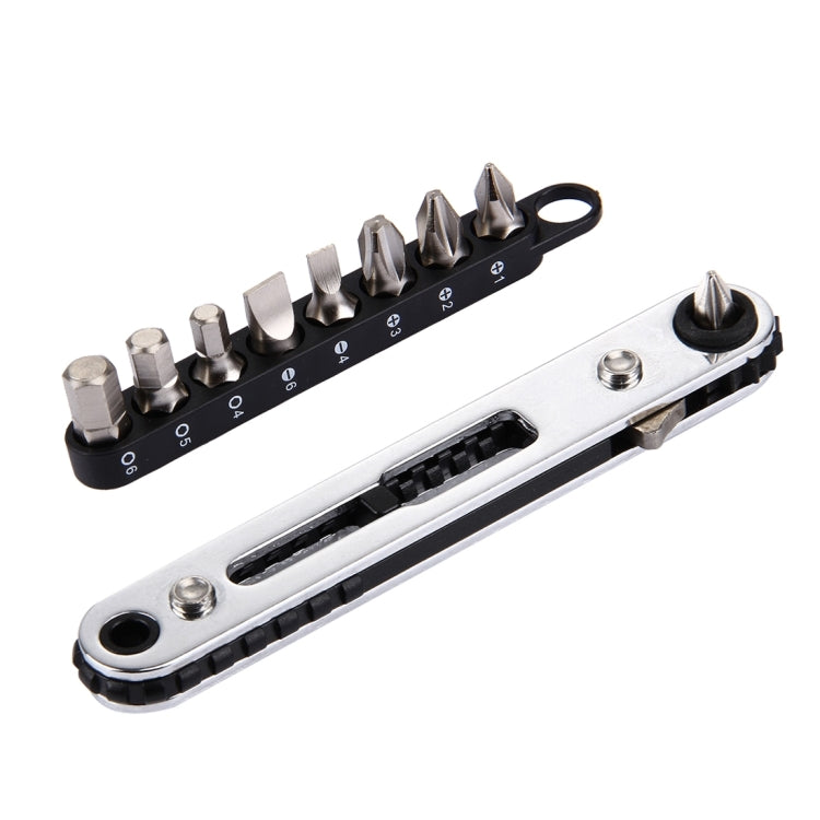 RGH-9A 9 in 1 Thin Ratchet Wrench Set (Straight) - Screwdriver by buy2fix | Online Shopping UK | buy2fix
