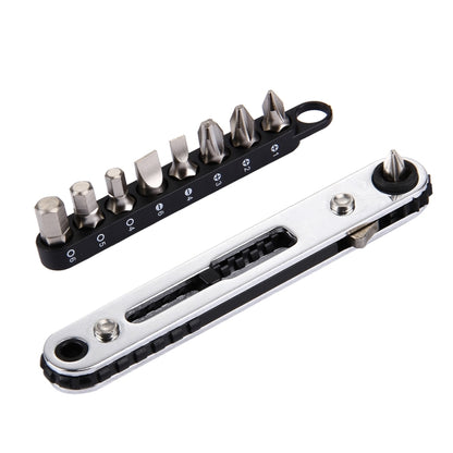 RGH-9A 9 in 1 Thin Ratchet Wrench Set (Straight) - Screwdriver by buy2fix | Online Shopping UK | buy2fix