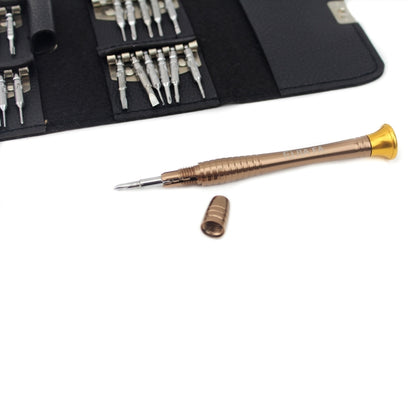 JIAFA JF-8129 24 in 1 Professional Multi-functional Screwdriver Set with Carrying Bag(Gold) - Screwdriver Set by JIAFA | Online Shopping UK | buy2fix