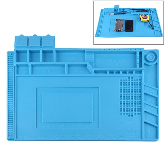 Maintenance Platform Anti-static Anti-slip High Temperature Heat-resistant Repair Insulation Pad Silicone Mats, Size: 45cm x 30cm (Blue) - Working Mat by buy2fix | Online Shopping UK | buy2fix