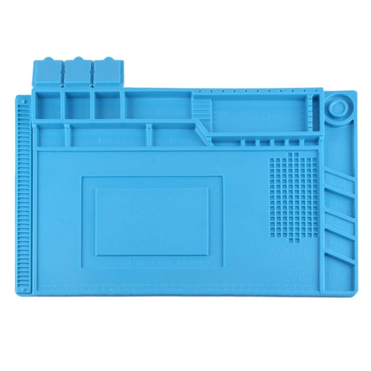 Maintenance Platform Anti-static Anti-slip High Temperature Heat-resistant Repair Insulation Pad Silicone Mats, Size: 45cm x 30cm (Blue) - Working Mat by buy2fix | Online Shopping UK | buy2fix