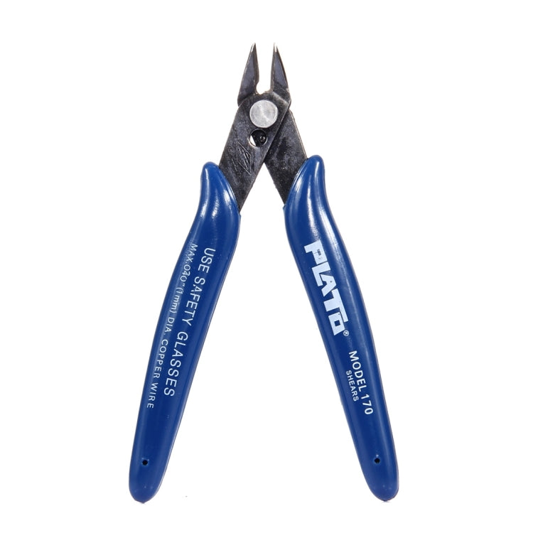 170 Electronic Pliers Diagonal Side Cutting  Cable Wire Cutter Repair Hand Tool(Dark Blue) - Pliers by buy2fix | Online Shopping UK | buy2fix