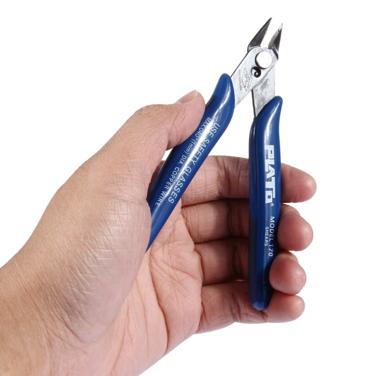 170 Electronic Pliers Diagonal Side Cutting  Cable Wire Cutter Repair Hand Tool(Dark Blue) - Pliers by buy2fix | Online Shopping UK | buy2fix