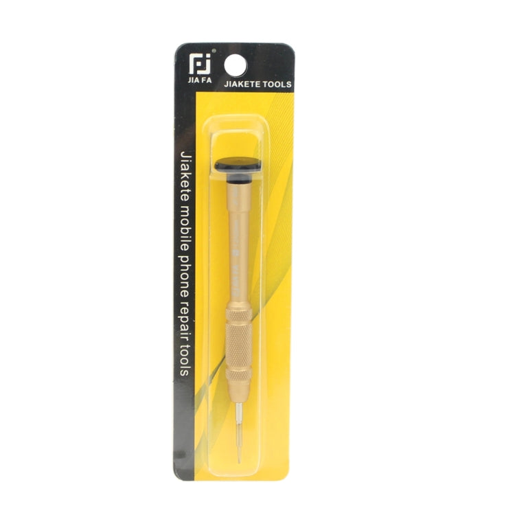JIAFA JF-609-1.2 Cross 1.2 Mobile Phone Repair Tool Screwdriver (Gold) - Screwdriver by JIAFA | Online Shopping UK | buy2fix