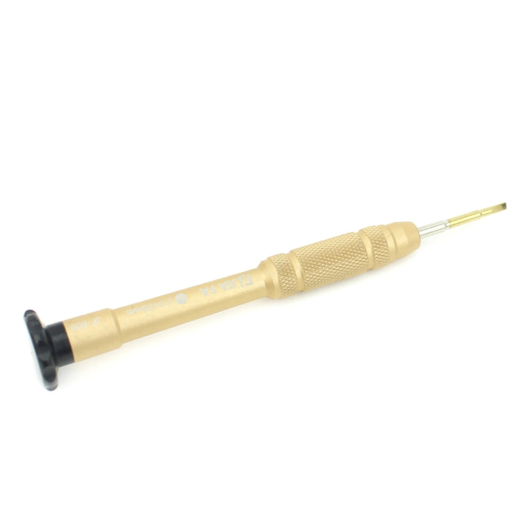 JIAFA JF-609-2.0 Mobile Phone Repair Tool 2.0 x 25mm Slotted Screwdriver (Gold) - Screwdriver by JIAFA | Online Shopping UK | buy2fix