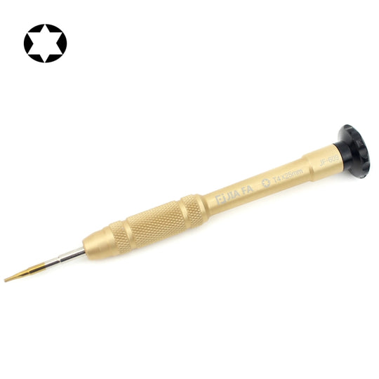 Professionelles Reparaturwerkzeug Offenes Werkzeug 25 mm T4 Innensechskant-Schraubendreher (Gold)