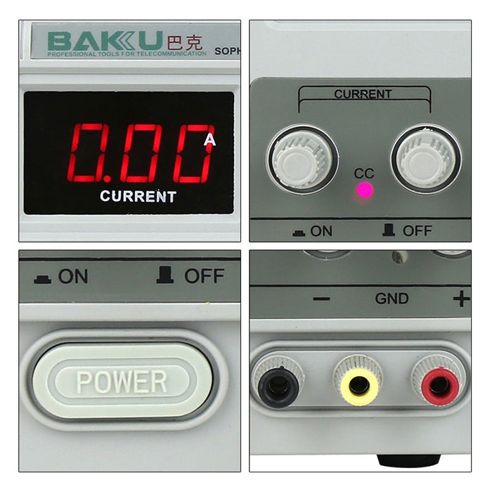 BAKU BK-305D 220V Switching Multi-Function Variable DC LED Uninterrupted Power Supply Repair Voltmeter Ammeter for Mobile Phone / Laptop - Repair Platform by BAKU | Online Shopping UK | buy2fix