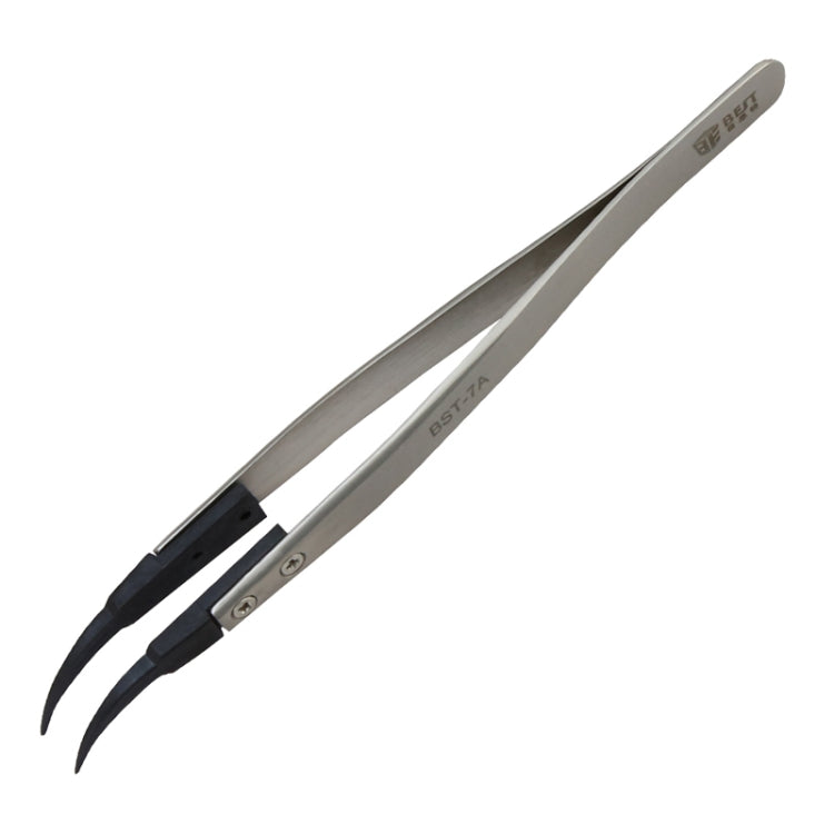 BEST BST-7A  Curved Head Tweezers for Mobile Phone / Computer Repair - Tweezers by BEST | Online Shopping UK | buy2fix