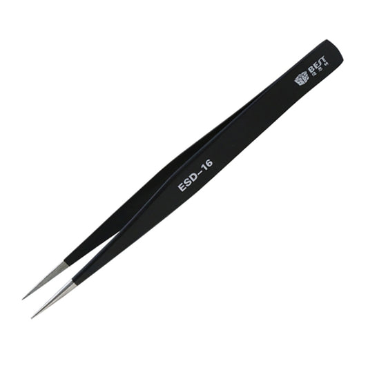 BEST BST-16 Precision Anti-static ESD Stainless Steel Tweezers - Tweezers by BEST | Online Shopping UK | buy2fix