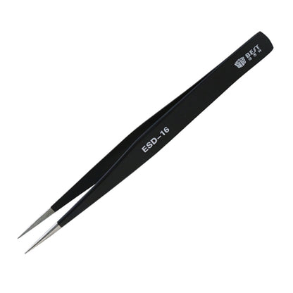 BEST BST-16 Precision Anti-static ESD Stainless Steel Tweezers - Tweezers by BEST | Online Shopping UK | buy2fix