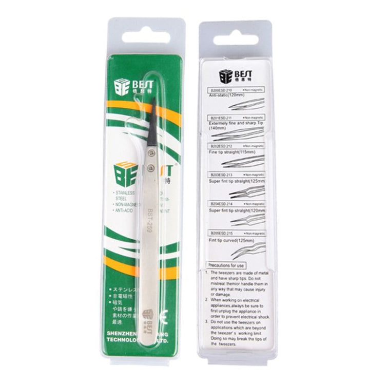 BEST BST-259 Stainless Steel Snti Static Tweezer - Tweezers by BEST | Online Shopping UK | buy2fix