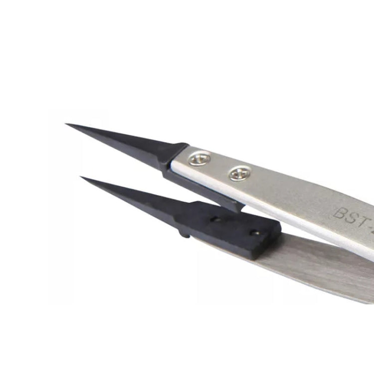 BEST BST-259A  Stainless Steel Snti Static Tweezer - Tweezers by buy2fix | Online Shopping UK | buy2fix