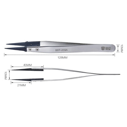 BEST BST-259A  Stainless Steel Snti Static Tweezer - Tweezers by buy2fix | Online Shopping UK | buy2fix