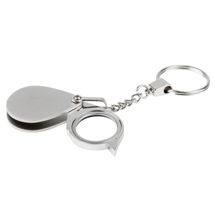 Portable Folding Loupe Metal Jewelry Antique Magnifier Magnifying Eye Glass Lens Keychain - Detection Jewelry by buy2fix | Online Shopping UK | buy2fix