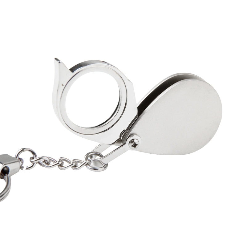 Portable Folding Loupe Metal Jewelry Antique Magnifier Magnifying Eye Glass Lens Keychain - Detection Jewelry by buy2fix | Online Shopping UK | buy2fix
