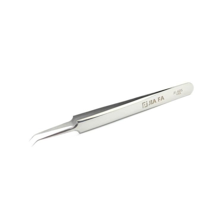 JIAFA JF-605 Stainless Steel Curved Tip Tweezers - Tweezers by JIAFA | Online Shopping UK | buy2fix