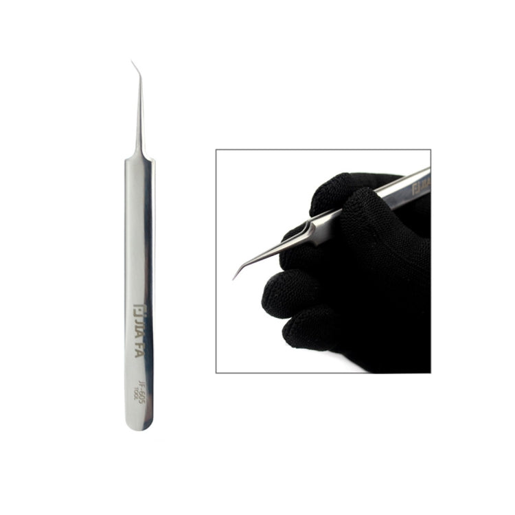 JIAFA JF-605 Stainless Steel Curved Tip Tweezers - Tweezers by JIAFA | Online Shopping UK | buy2fix