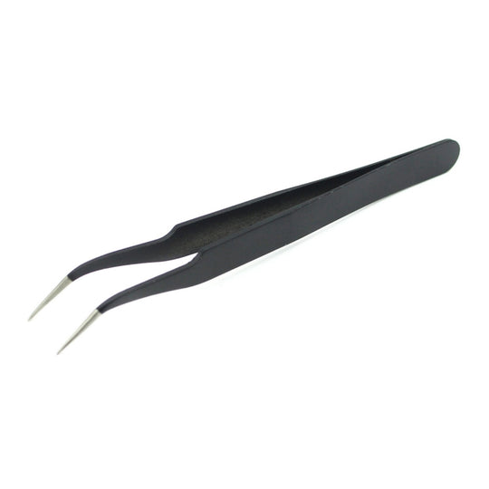 JIAFA JF-604 Pinzette mit gebogener Spitze (Schwarz)
