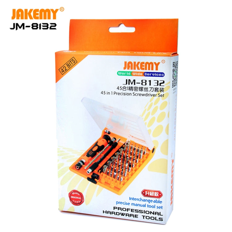 JAKEMY JM-8132 45 in 1 Precision Screwdriver Tool Set - Screwdriver Set by JAKEMY | Online Shopping UK | buy2fix