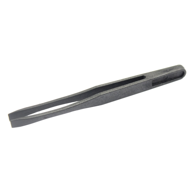JF-S15 Anti-static Carbon Fiber Straight Tip Tweezers(Black) - Tweezers by JIAFA | Online Shopping UK | buy2fix