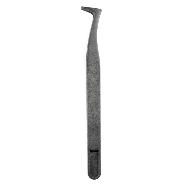 JF-S16 Anti-static Carbon Fiber Curved Tip Tweezers(Black) - Tweezers by JIAFA | Online Shopping UK | buy2fix