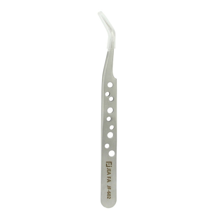 JIAFA JF-602 High-strength Curved Tip Tweezers(Silver) - Tweezers by JIAFA | Online Shopping UK | buy2fix