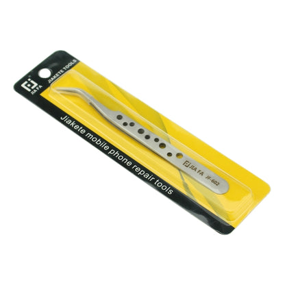 JIAFA JF-602 High-strength Curved Tip Tweezers(Silver) - Tweezers by JIAFA | Online Shopping UK | buy2fix
