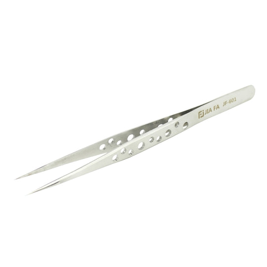 JIAFA JF-601 Pince à épiler à pointe droite haute résistance (argent)