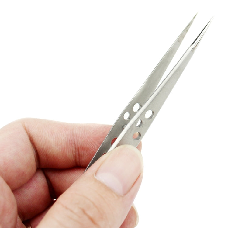 JIAFA JF-601 High-strength Straight Tip Tweezers(Silver) - Tweezers by JIAFA | Online Shopping UK | buy2fix